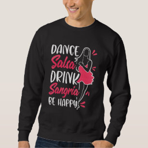 Moletom Dança Salsa Beba Sangria Seja Feliz Essenciais Es