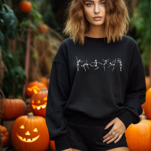 Moletom Dançando Skeleton Ballerina Dancer Halloween