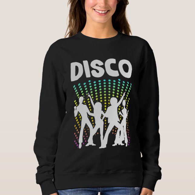Moletom Dançarina de Dança Retro Disco Boogie Calça Larga  (Frente)
