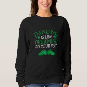Moletom Dançarina Irlandesa Ceili Reel Dance Feis Irish St