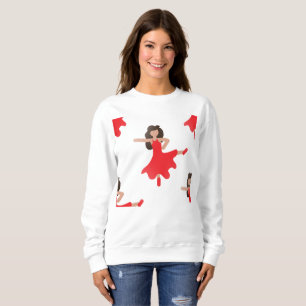 Moletom Dancer emoji Women sweatshirt