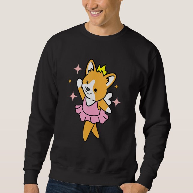Moletom Dancing Corgi Ballerina (Frente)