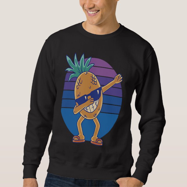 Moletom dancing pineapple graphic  for men women and child (Frente)