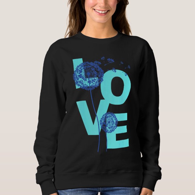 Moletom Dandelion Flower Impressão Lucky Charm Love 1 (Frente)