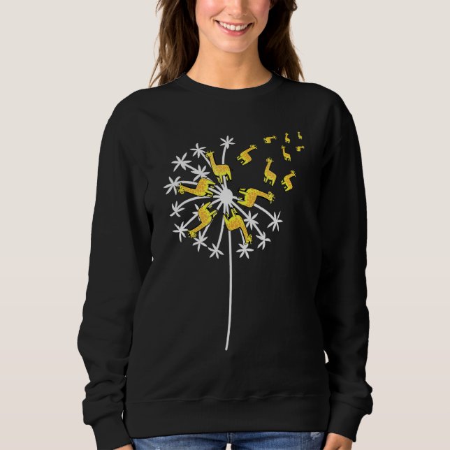 Moletom Dandelion Flying Giraffe Flower Willife Zookeeper (Frente)