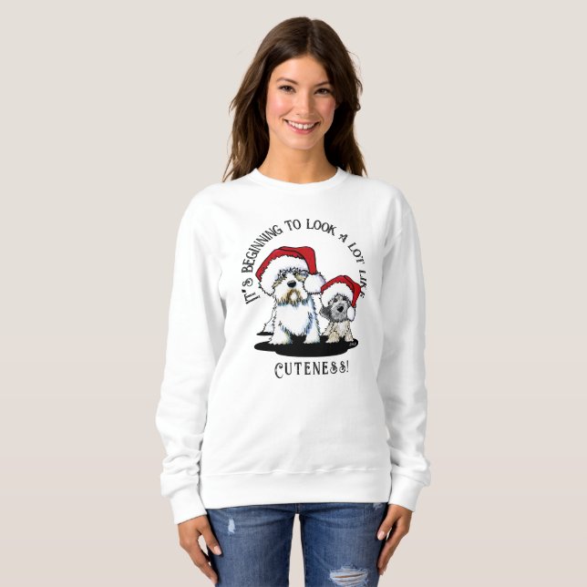 Moletom Dandie Dinmont Terrier Christmas Sweshirt (Frente Completa)