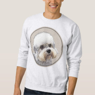 Moletom Dandie Dinmont Terrier pintando pintura original d