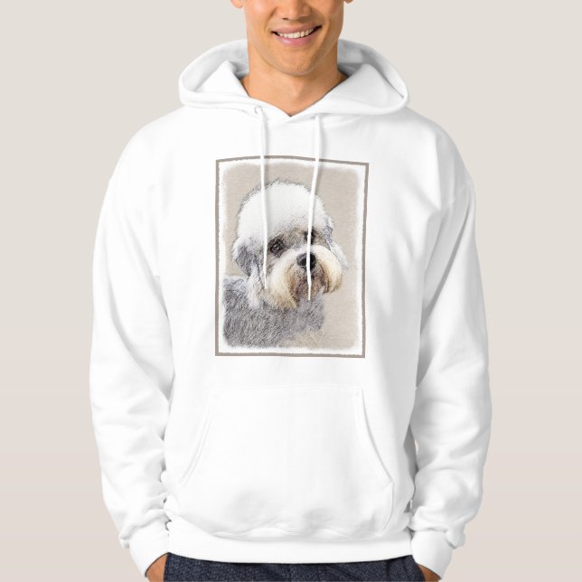 Moletom Dandie Dinmont Terrier pintando pintura original d (Frente)