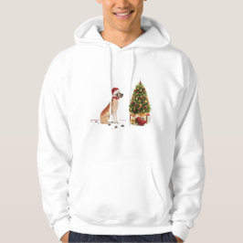 Moletom Dane Grande Cachorro Engraçado de Natal com Árvore