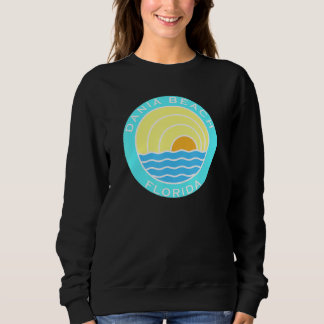 Moletom Dania Beach Florida Retro Sunset