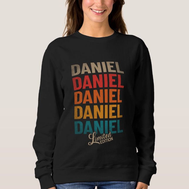 Moletom Daniel First Name - Vintage Daniel Limited Edition (Frente)