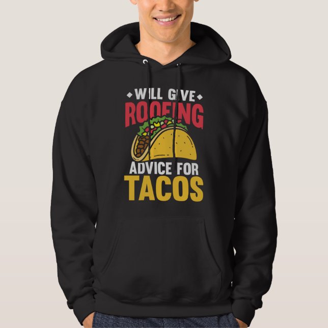 Moletom Dará conselhos de cobertura para tacos tex mex tor (Frente)