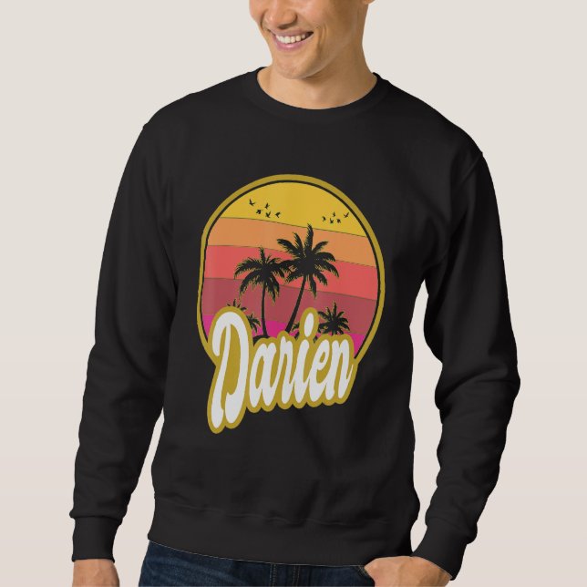Moletom Darien Georgia Beach Retro Sunset (Frente)