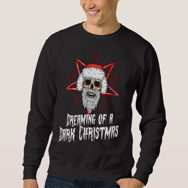 Moletom Dark Gothic Christmas Krampus Santa Devil Worshipe (Frente)