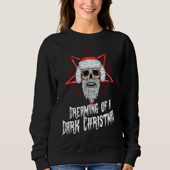 Moletom Dark Gothic Christmas Krampus Santa Devil Worshipe (Frente)
