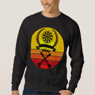 Moletom Dart Vintage Com Dart De Aço De Placa Dartboard Re