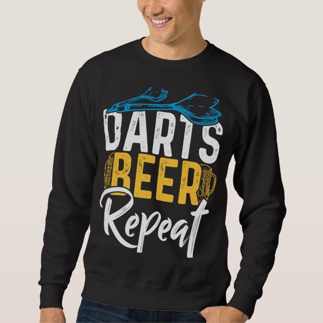 Moletom Darts Beer Repeat  Dart Player (Frente)