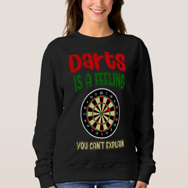 Moletom Darts É Um Sentimento Que Você Não Pode Explicar (Frente)