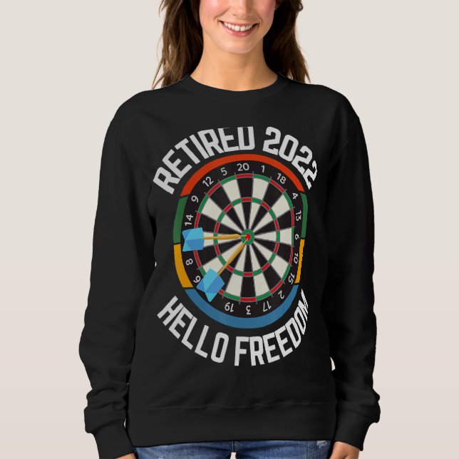 Moletom Darts Player aposentado 2022 Hello Freedom Darts (Frente)