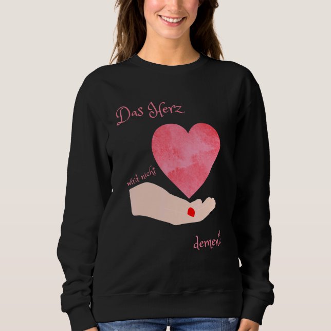 Moletom Das Herz Wird Nicht Dement Nurking Power (Frente)