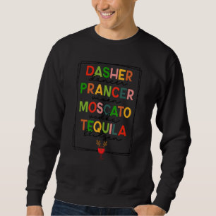 Moletom Dasher Dancer Prancer Vixen Whiskey Tequila Vodka