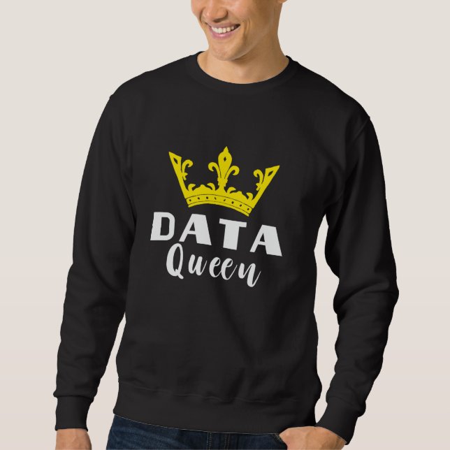Moletom Data Analyst Data Queen Software Data Cro (Frente)