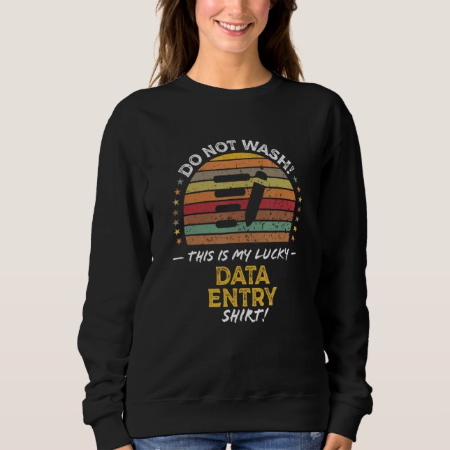 Moletom Data Entry Clerk Quote Graphic (Frente)