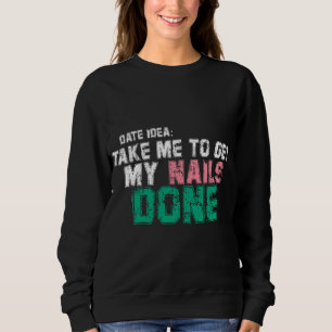 Moletom DATA IDEA me leva para fazer minhas unhas terminar