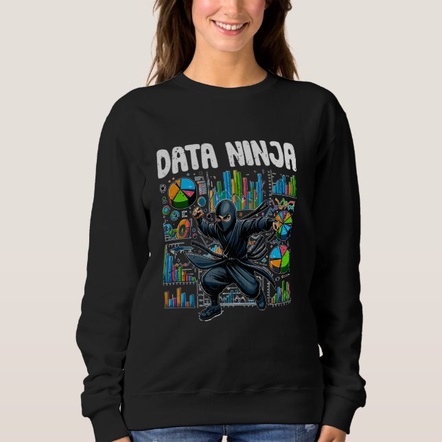 Moletom Data Ninja Funny Data Science Profundo Learning Fo (Frente)
