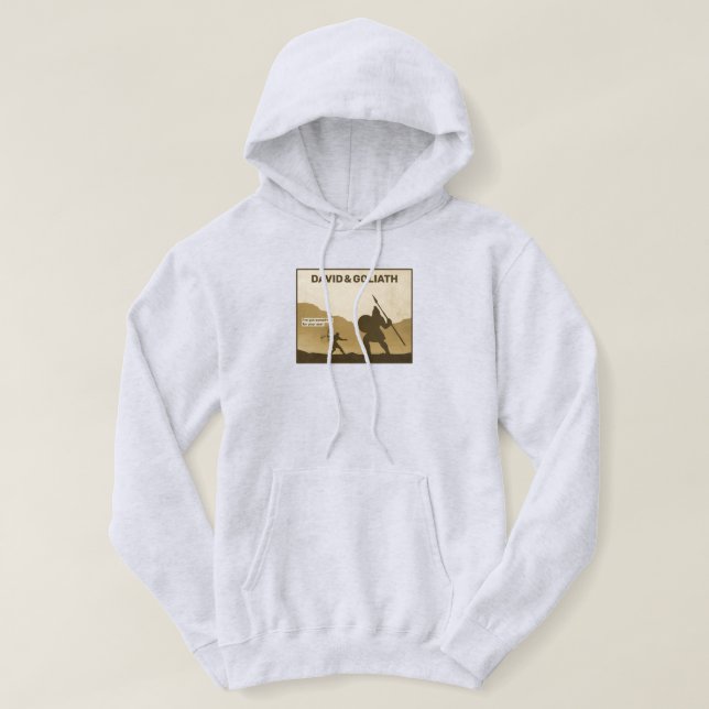 Moletom David e Goliath Hoodie (Frente do Design)