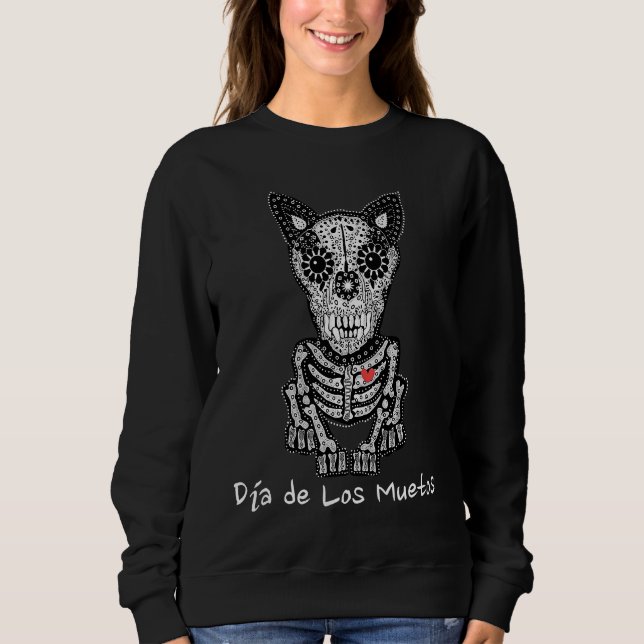 Moletom Day of the Dead Dog Halloween Spirits A dog (Frente)