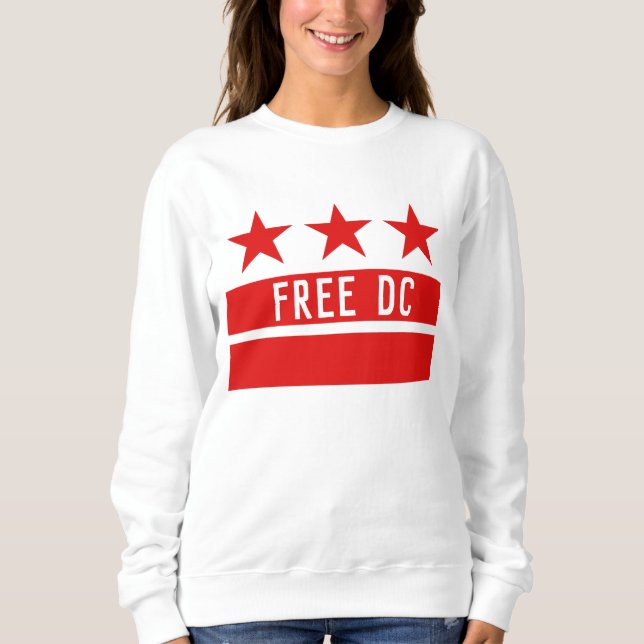 Moletom DC livre inspirado pelo sinalizador Washington DC (Frente)