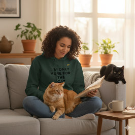 Moletom de Amante de Gato Engraçado | "Só Estou Aq