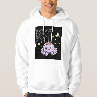 Moletom de Aranha Fofa em Teia Brilhante