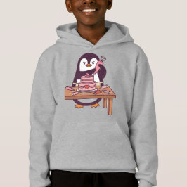 Moletom de Bolo de Pinguim Fofo do Dia dos Namorad