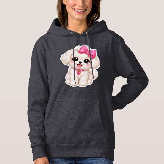 Moletom de Cachorrinho Fofo para Mulheres - Cachor (Frente)