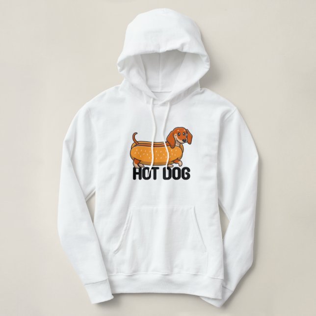 Moletom de Cachorro-Quente Dachshund (Frente do Design)