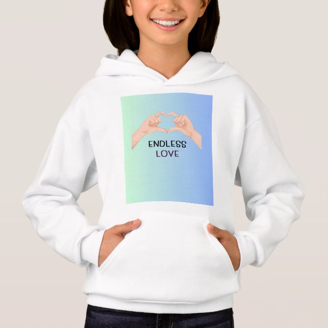 Moletom de Capuz Juvenil Trendy Pullover – Casual  (Frente)