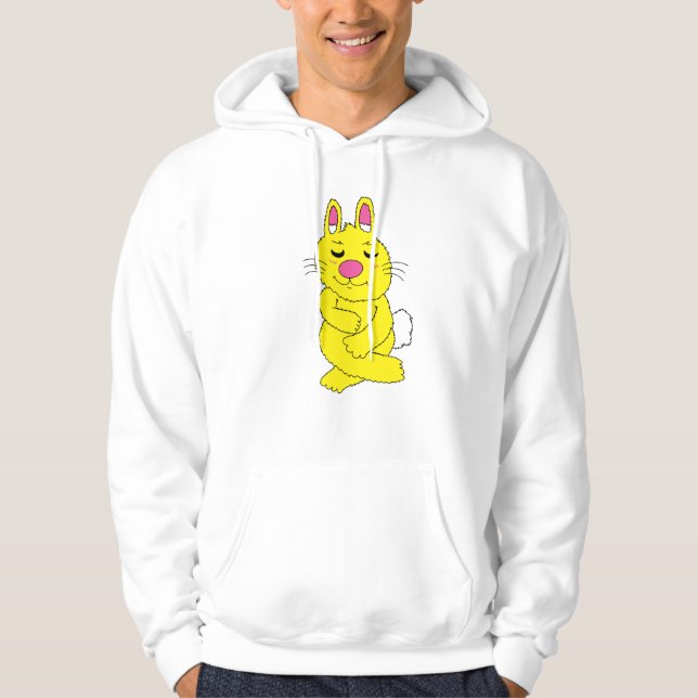 Moletom de Coelho Amarelo Calmo (Frente)