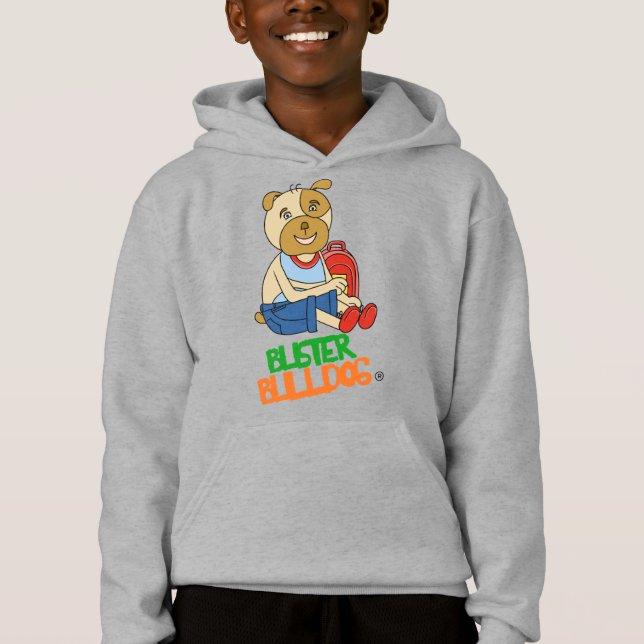 Moletom de desenho animado de cachorro engraçado p (Frente)