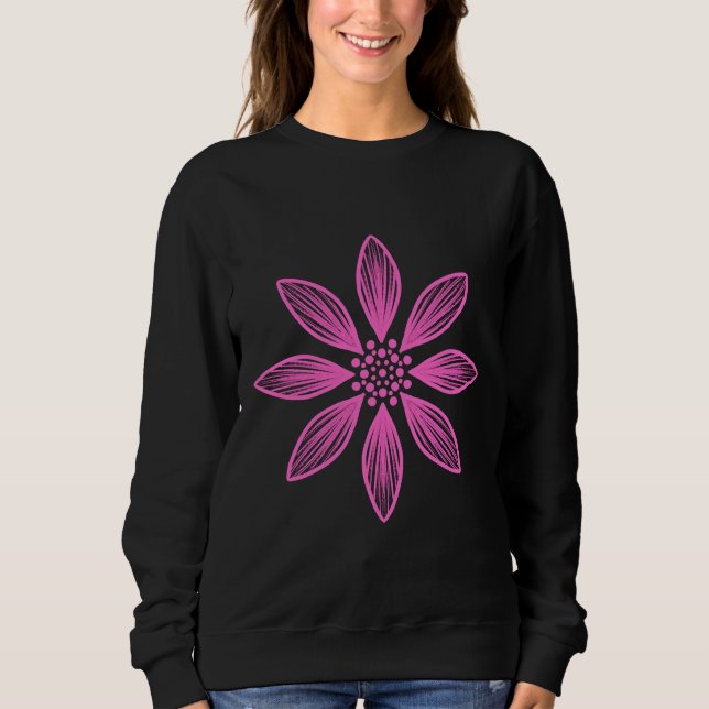 Moletom De Fleur De Mandala Décorative Graphique (Frente)