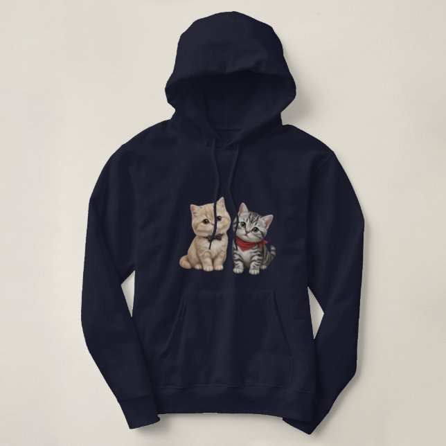 Moletom de Gato Fofo | Presente para Amantes de Ga (Frente do Design)