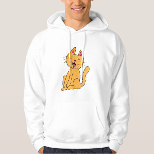 Moletom de Gato Laranja Feliz Simples