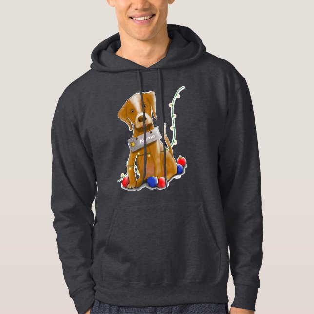 Moletom DE/GB Weihnachtshoodie Hund / Christmas hoodie dog (Frente)