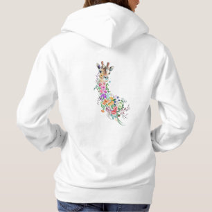 Moletom de Girafa de Flores Coloridas
