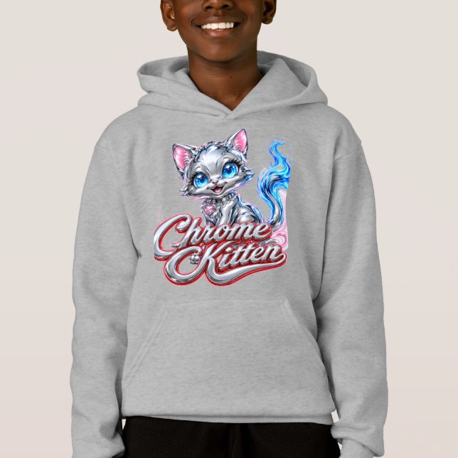 Moletom de Juventude Chrome Kitten (Frente)