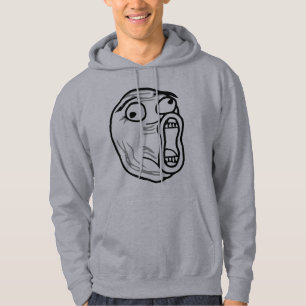 Moletom De LOL do riso cara alta Meme da raiva para fora