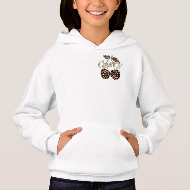 Moletom de Menina Chic com Estampa de Leopardo - C (Frente)
