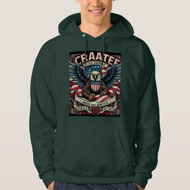 Moletom de Moda EUA – Tendência Americana Casual M (Frente)