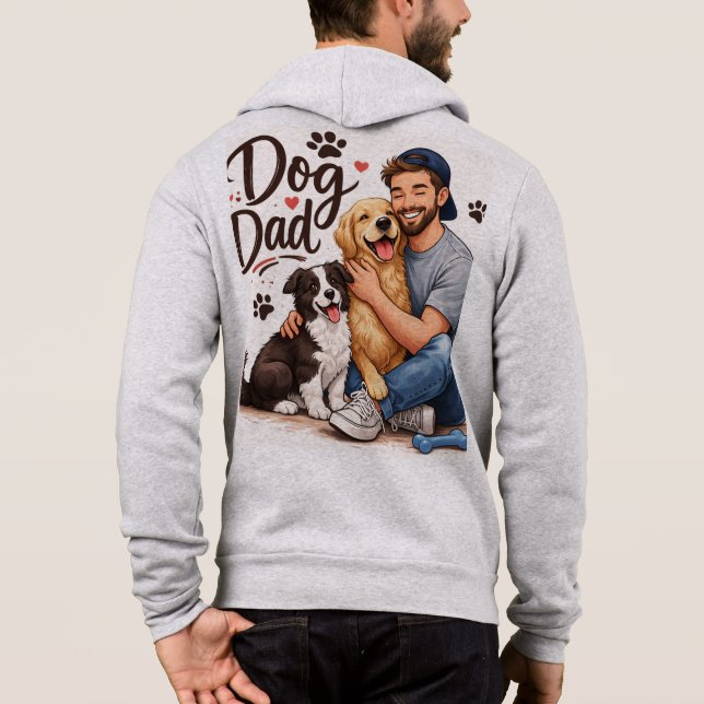 Moletom de Pai de Cachorro Orgulhoso – Presente pa (Verso)